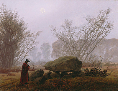 Promenade au crépuscule Caspar David Friedrich